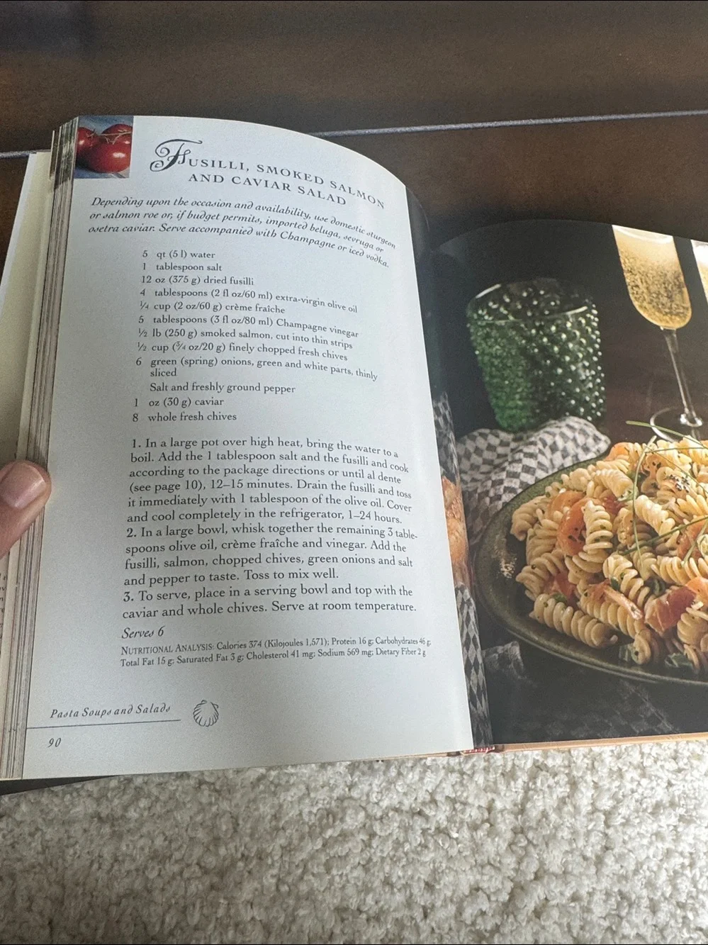 Williams Sonoma Pasta Soups & Salads Cookbook hardcover